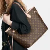 Sac L-V en vrais cuir marron – Image 9